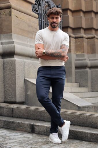 CALÇA ALFAIATARIA SLIM AZUL