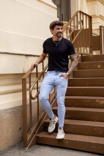 CALÇA JEANS SKINNY SKY CLEAN