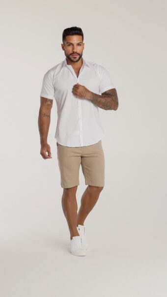 BERMUDA ALAFAIATARIA CYROS LINHO