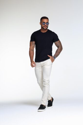 CALÇA ALFAIATARIA SLIM OFF WHITE