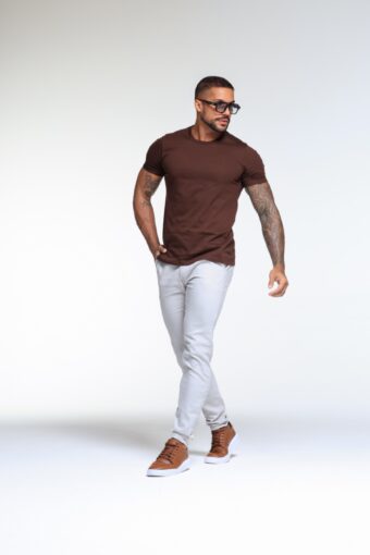 CALÇA ALFAITARIA SLIM CINZA CLARO