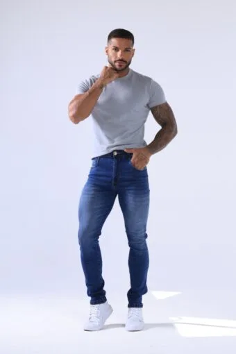 CALÇA JEANS SLIM DEGRADÊ