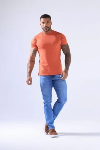CALÇA JEANS SLIM DETALHE NO BOLSO