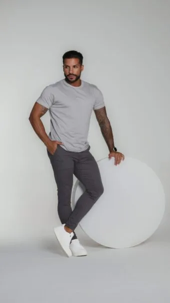 Calça Alfaiataria Chumbo.