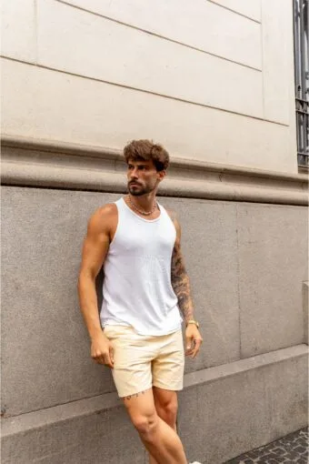 SHORT MAURICINHO AMARELO